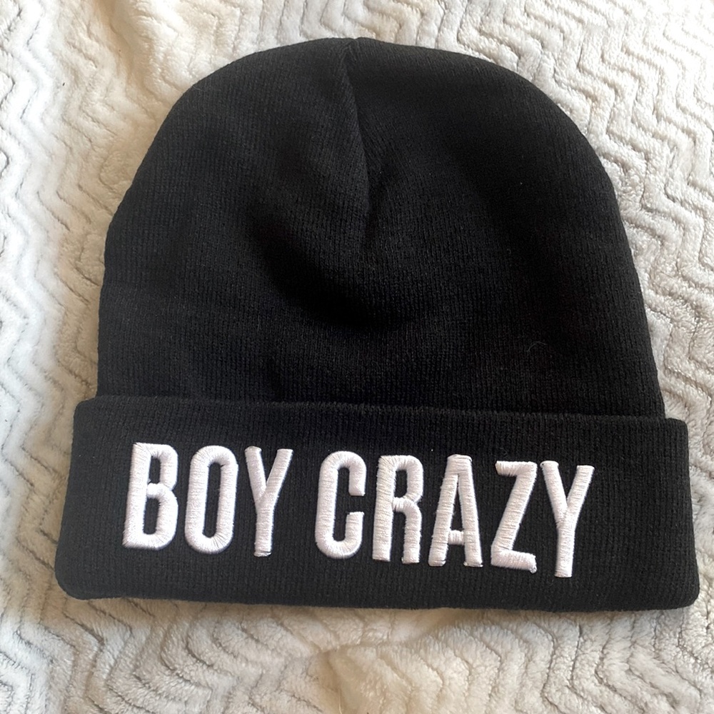 Boy crazy beanie